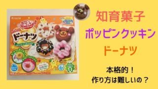 【知育菓子】ポッピンクッキンドーナツの作り方は難しい？大人がハマる楽しさ！