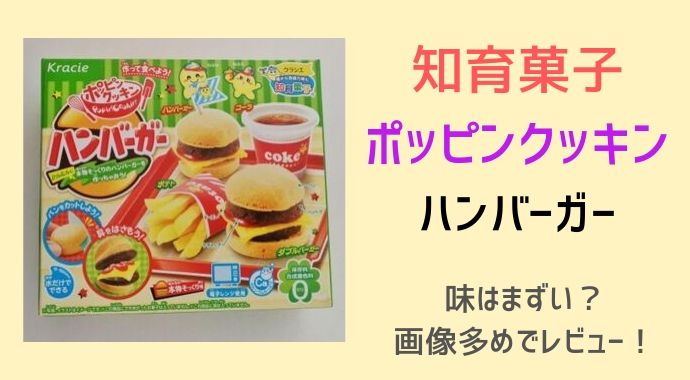 知育菓子ポッピンクッキンハンバーガーの味はまずい？食べた感想！