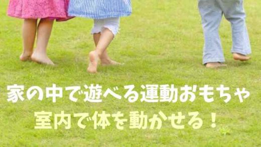 家の中で遊べる運動おもちゃ!室内で体を動かせる!