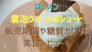 ローソン雲泡クリームのショート販売期間や糖質カロリーは？実食レビュー