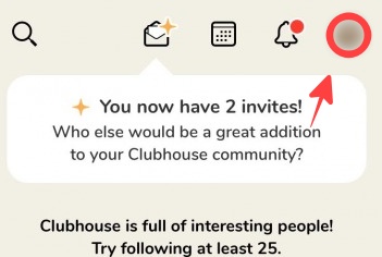 Clubhouseでプロフィールを変更する方