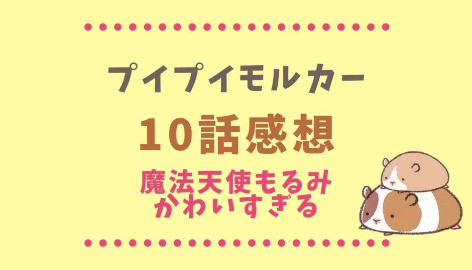 プイプイモルカー10話はもるみが可愛い！ネタバレ