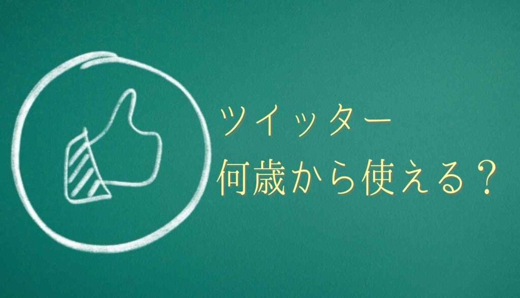 ツイッターは何歳から登録できる 利用規約から年齢制限を調査 るーののブログ
