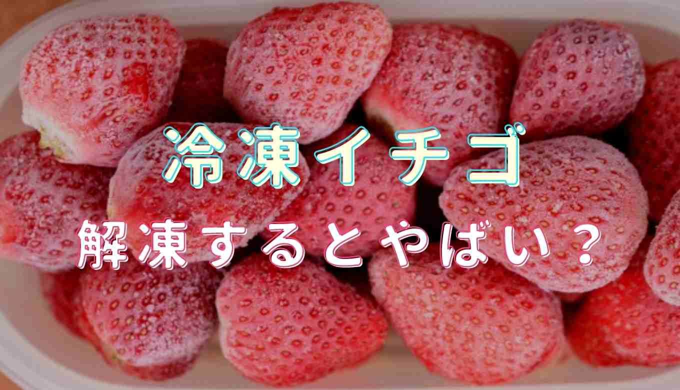 冷凍いちごは解凍したらやばいって本当 おいしい食べ方を紹介 るーののブログ