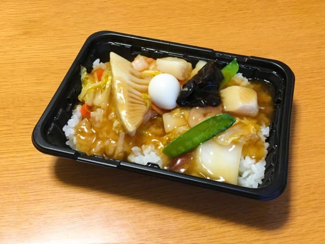 中華丼弁当の持って行き方