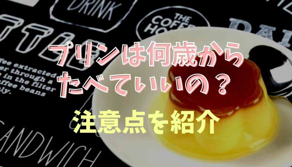 プリンは何歳から食べられる 手作りと市販の差も調査 るーののブログ