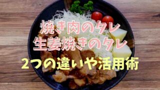 生姜焼きのタレと焼き肉のタレの違い