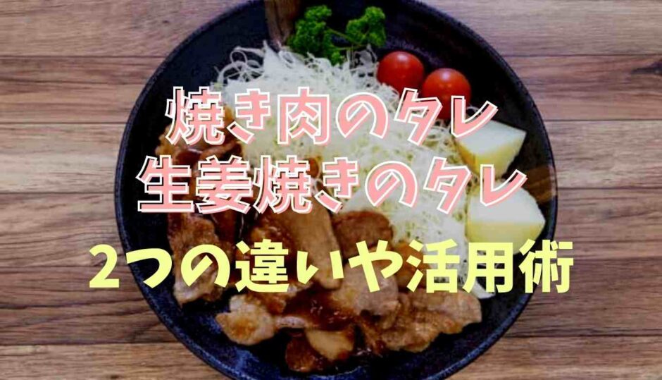 生姜焼きのタレと焼き肉のタレの違い