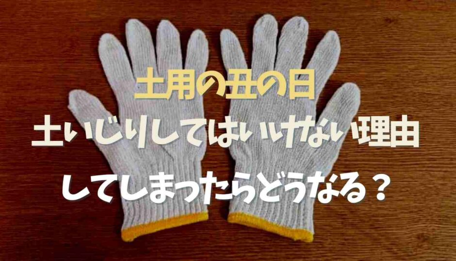 土用の丑の日に土いじりしてはいけない理由！してしまったらどうなる？