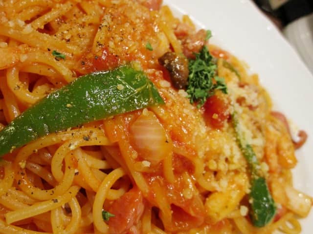 ナポリタンの麺を寝かせる作り方