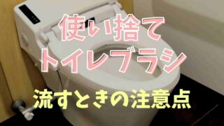 使い捨てトイレブラシは詰まる？流すときの注意点をチェック