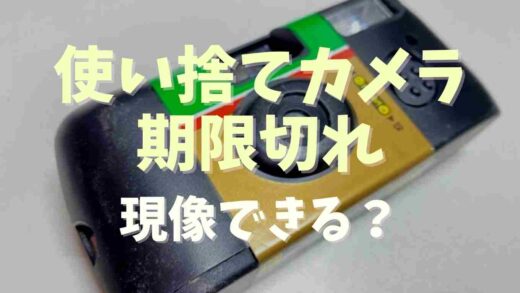 使い捨てカメラの現像は期限切れでもできる？