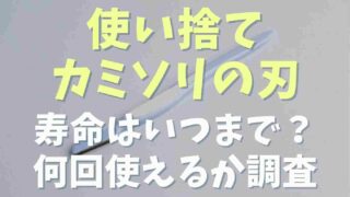 使い捨てカミソリの刃の寿命はいつまで？何回使えるか調査
