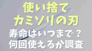 使い捨て剃刀の寿命を調査！何回使ったら交換なの？