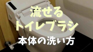 流せるトイレブラシは汚い？本体の洗い方