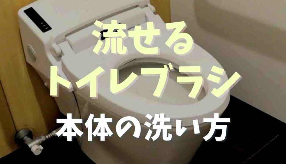 流せるトイレブラシは汚い？本体の洗い方