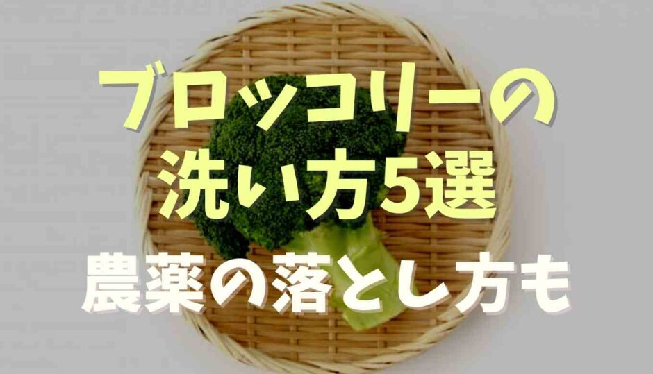 ブロッコリーの洗い方5選！農薬の落とし方は？