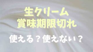 生クリーム賞味期限切れは加熱で食べれる？