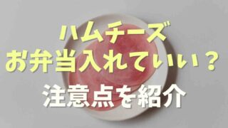 ハムチーズはお弁当に入れて大丈夫？