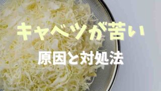 キャベツが苦い原因と食べても大丈夫？対処法を紹介