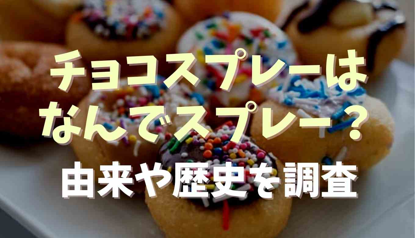 チョコスプレーはなんでスプレー 歴史や由来を調査 るーののブログ チョコスプレーはなんでスプレー 歴史や由来を調査 るーののブログ