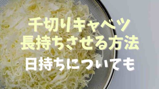 千切りキャベツを長持ちさせる方法！冷蔵庫の日持ちについても