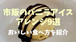 市販のバニラアイスアレンジ9選！家にある材料でおいしくする方法