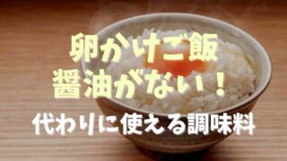 卵かけご飯に醤油がない時の代用は？代わりに使える調味料を紹介