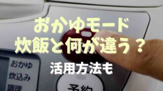 炊飯器のおかゆモードは普通の炊飯と何が違う？おかゆの作り方とレシピも