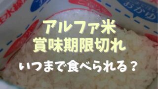 アルファ米賞味期限切れはいつまで食べられる？