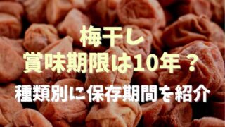 梅干しの賞味期限は10年？種類別の保存期間を紹介