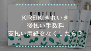 きれいきの後払い手数料は？支払い用紙をなくした時の対処法