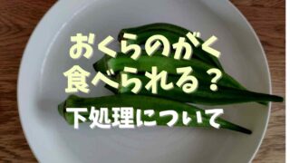 オクラのがくは取らないとどうなる？食べれるのかや下処理方法も調査