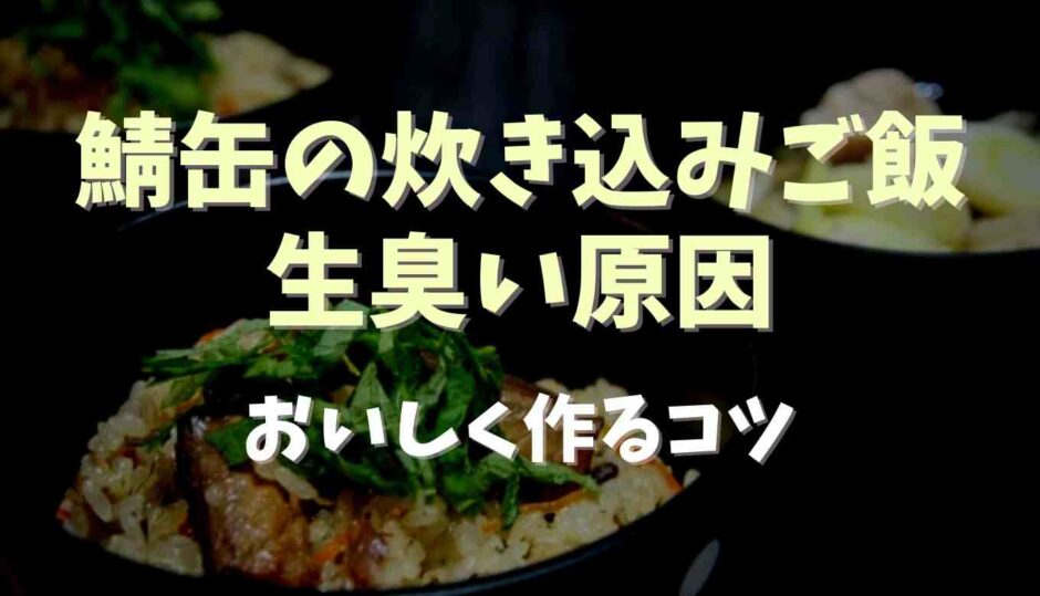 鯖缶の炊き込みご飯生臭い原因