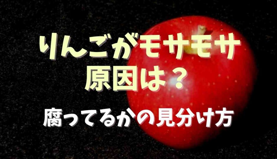 りんごがモサモサする原因は？腐ってるかの見分け方と品種について