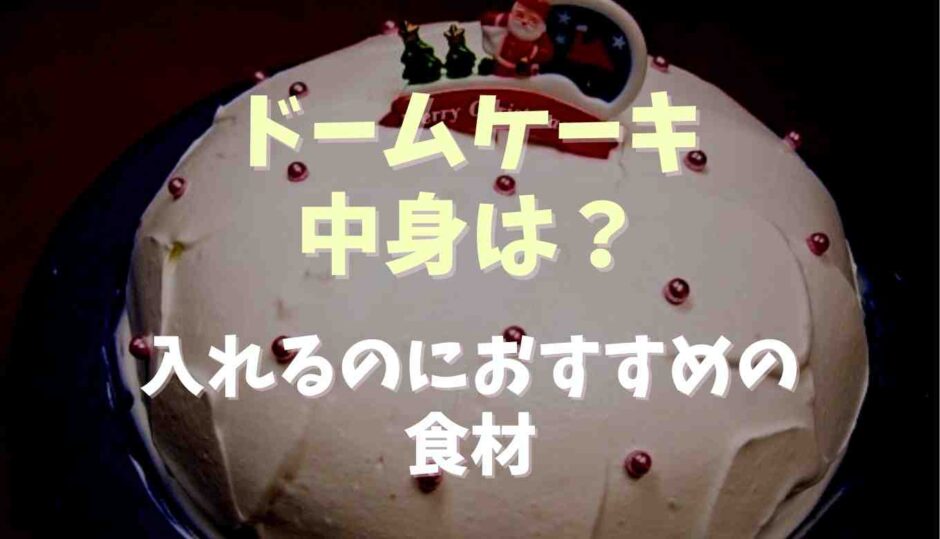 ドームケーキ中身は？入れるのにおすすめの食材