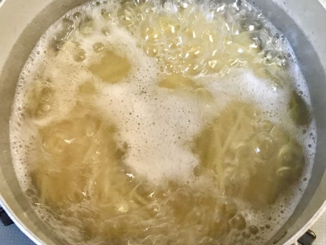 パスタの茹で汁