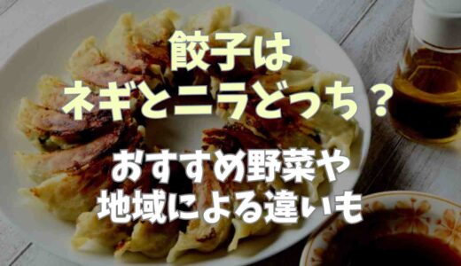 餃子ニラネギどっちを入れる？