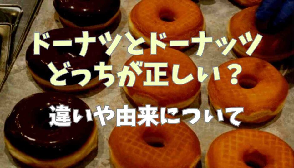 ドーナツとドーナッツはどっちが正しい？違いや由来について