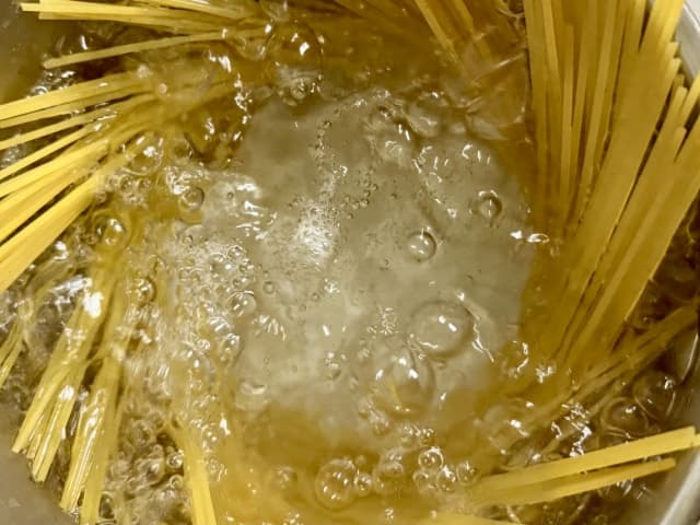 パスタ茹で直し